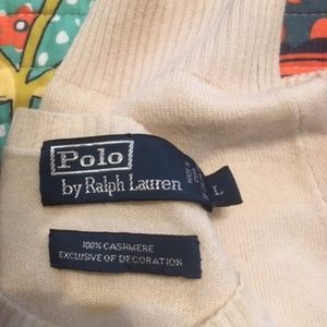 mens L polo by ralph lauren cachmere sweater